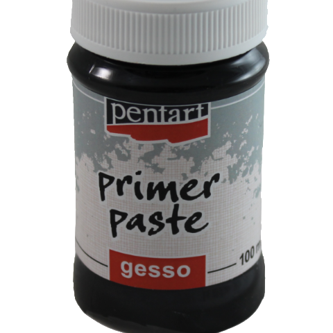 Pentart Primer Paste Gesso Black- 100ml – PipART Creations